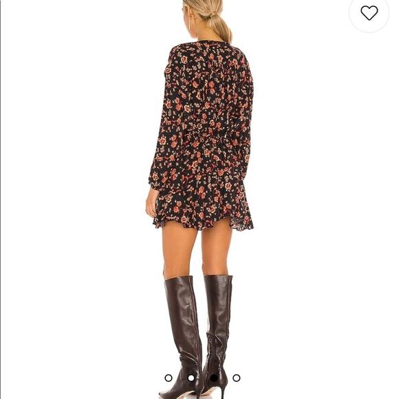 (Flawed) Free People Flower Fields Mini Dress in Dark Combo Small NWOT - Picture 3 of 11